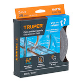 Rollo de 5 m Cinta Antiderrapante 25 mm Gris para Áreas Húmedas