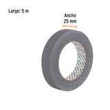 Rollo de 5 m Cinta Antiderrapante 25 mm Gris para Áreas Húmedas