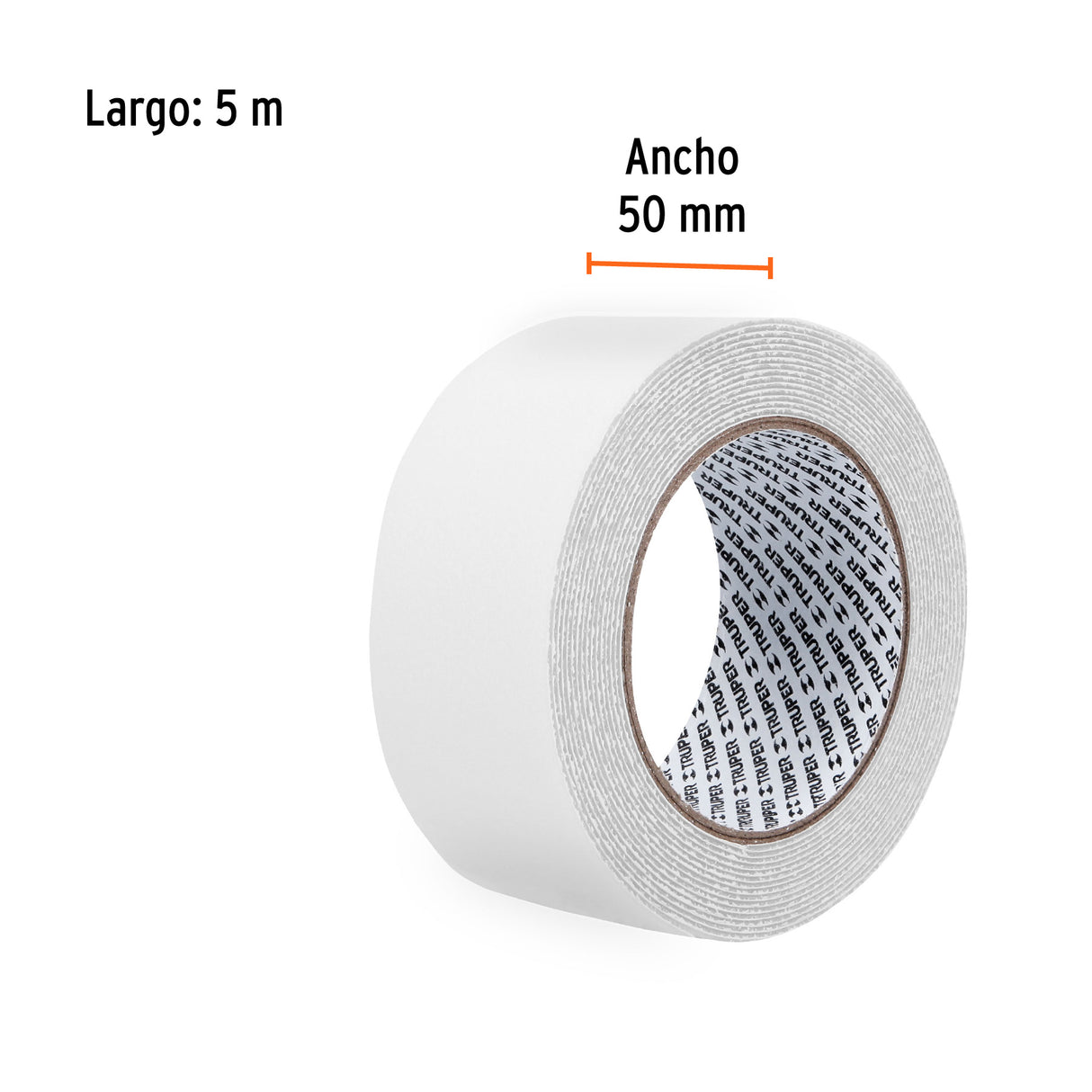 Rollo 5 m Cinta Antiderrapante Transp. 50 mm para Áreas Húmedas
