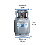 Cilindro Portátil para Gas Lp, 2 kg (4.5LB) Foset