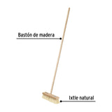Cepillo para Impermeabilizar, con Cerdas de Ixtle, Mango 48'