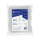 Bolsa con 1000 Cinchos Plásticos 18LB, 150X2.5 mm, Naturales