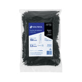 Bolsa con 1000 Cinchos Plásticos 40 lb, 150X3.5 mm, Negros