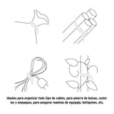 Bolsa con 50 Cinchos Plásticos 40 lb, 150X3.5 mm, Naturales