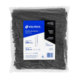 Bolsa con 1000 Cinchos Plásticos 40 lb, 250X3.5 mm, Negros