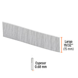 Caja con 10000 Clavos Calibre 23, 15 mm para CLNE-23, Truper