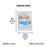 Reducción Bushing de Latón, 3/4' X 1/2', Foset