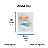 Reducción Bushing de Latón, 1' X 1/2', Foset