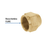 Tuerca Cónica Reducida de Latón 1/2' X 3/8', Foset