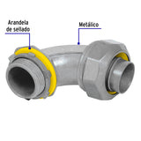 Conector Curvo de 1' para Tubo Liquid Tight, Volteck