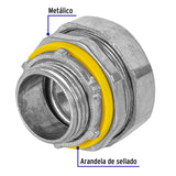 Conector Recto 3/4' para Tubo Liquid Tight, Volteck