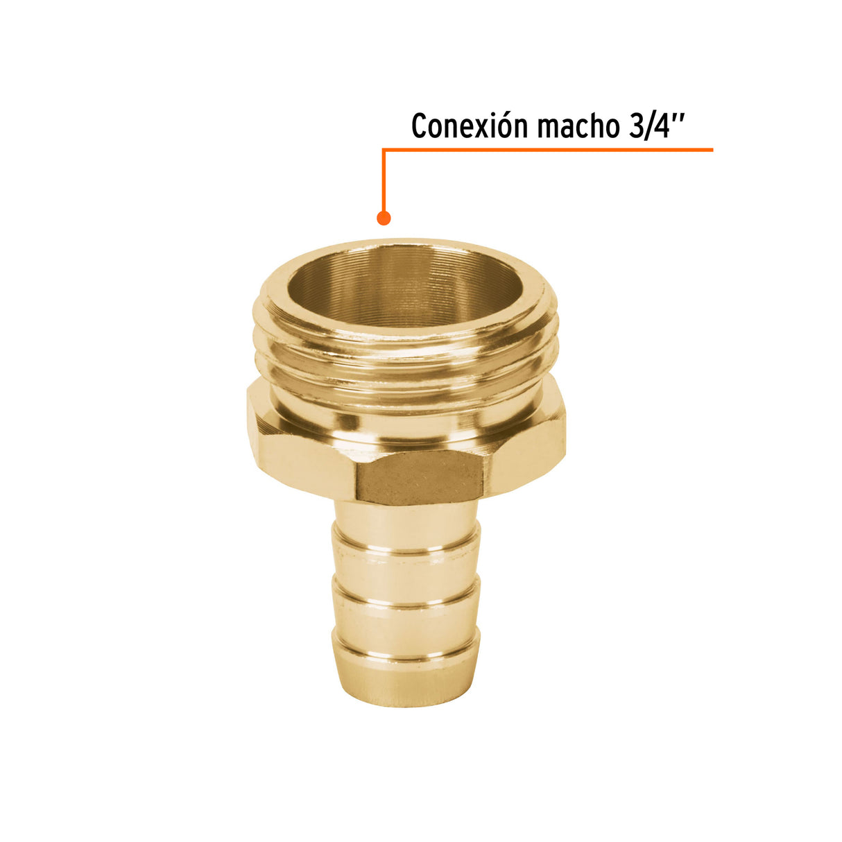 Conector 1/2' Macho de Aluminio, Truper