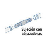 Cople Inserción de 3/8' de Polipropileno, Foset