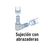 Codo 90° Inserción de 1/2' de Polipropileno, Foset