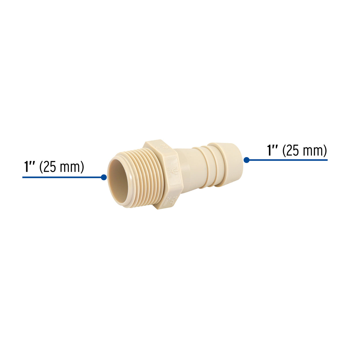 Adaptador Inserción Rosca Exterior de 1'X 1', Foset