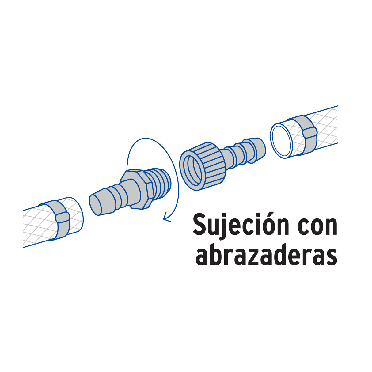 Juego de Conectores de 3/8' de Polipropileno, Foset