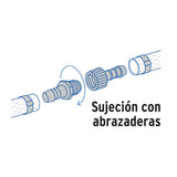 Juego de Conectores de 3/8' de Polipropileno, Foset