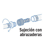 Adaptador Hembra Movible de Polipropileno 3/4' X 1/2', Foset