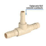 Tee Reducida Inserción Central 3/4' X 1/2' de Polipropileno