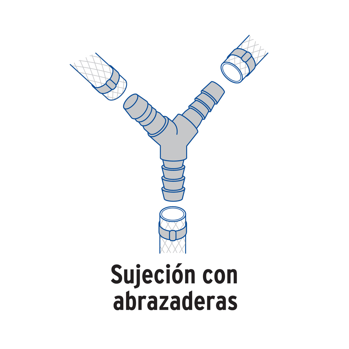 Yee Inserción 3/8' de Polipropileno, Foset