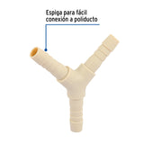 Yee Inserción 3/8' de Polipropileno, Foset