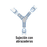Yee Inserción 1/2' de Polipropileno, Foset