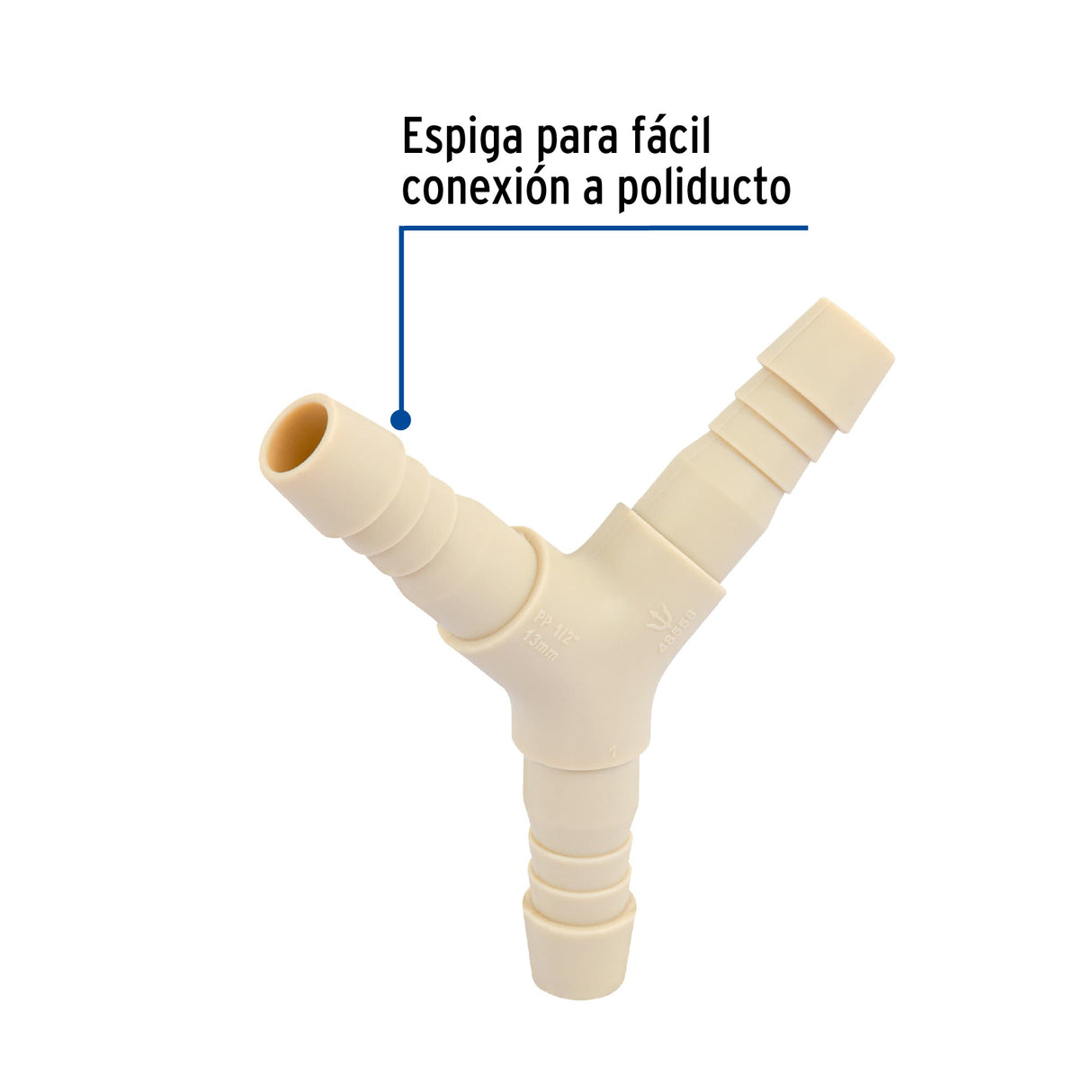 Yee Inserción 1/2' de Polipropileno, Foset