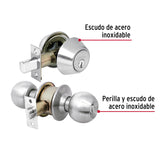 Combo Cerraduras, Llave-llave, Cromo, Hermex Basic