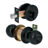 Combo Cerraduras, Llave-mariposa, Negro, Hermex Basic