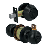 Combo Cerraduras, Llave-llave, Negro, Hermex Basic