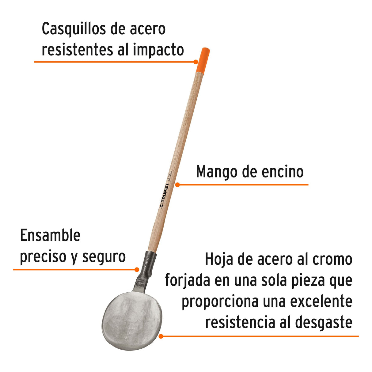 Coa Agavera con Mango de Madera de 42', Truper