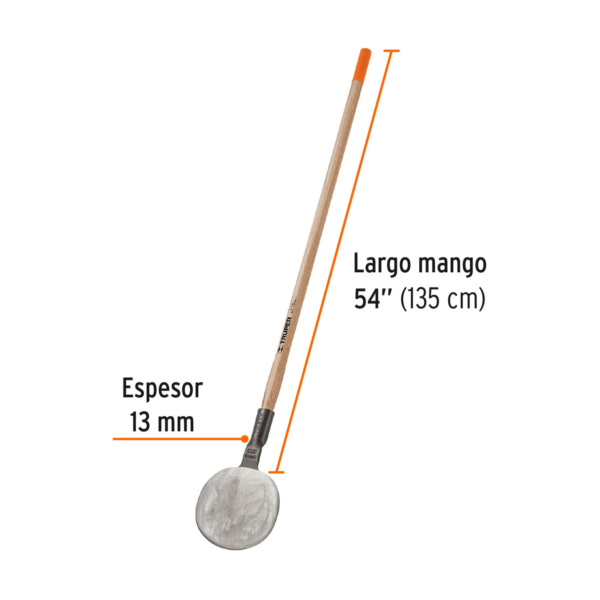 Coa Agavera con Mango de Madera de 54', Truper