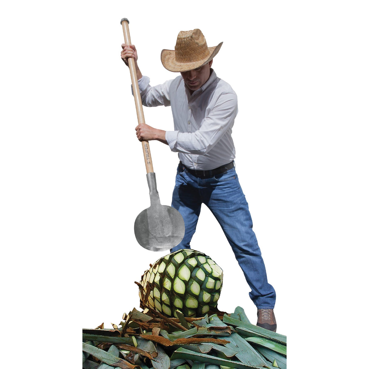 Coa Agavera con Mango de Madera de 54', Truper
