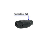 2 Contactos de PVC, Volteck