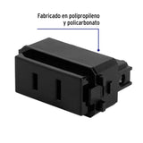 Contacto Sencillo, 2POLOS, sin Tierra, Negro, Línea Italiana
