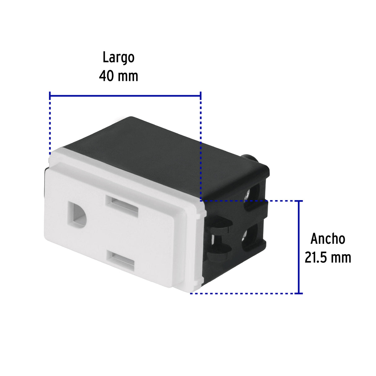 Contacto 2 Polos + Tierra, Volteck Basic