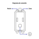 Contacto 2 Polos + Tierra, Volteck Basic