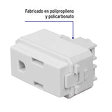 Contacto Sencillo, 2 Polos + Tierra, Línea Italiana, Blanco
