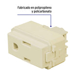 Contacto Sencillo, 2 Polos + Tierra, Línea Italiana, Marfil