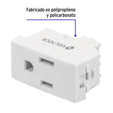 Contacto Sencillo, 2 Polos + Tierra, Línea Oslo, Blanco