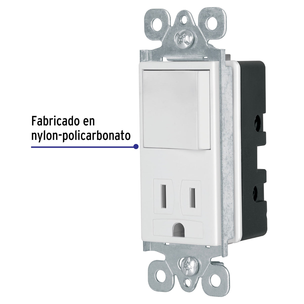 Interruptor-contacto, 2 Polos + Tierra, Classic, Volteck
