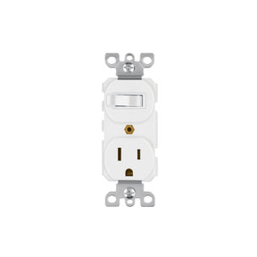 Interruptor de palanca con contacto, Standard, blanco