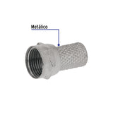 Bolsa con 4 Conectores Coaxiales Rg 59 de Enroscar, Volteck