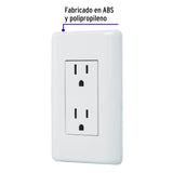 Contacto Dúplex, 2 Polos + Tierra, Volteck Basic