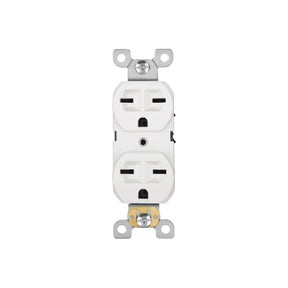 Contacto dúplex, cara de chino, Standard, blanco, Volteck