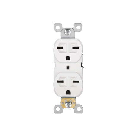 Contacto dúplex, cara de chino, Standard, blanco, Volteck