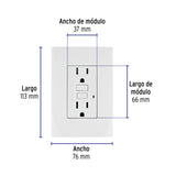 Contacto Dúplex Falla a Tierra Gfci (Icft), Oslo, Volteck