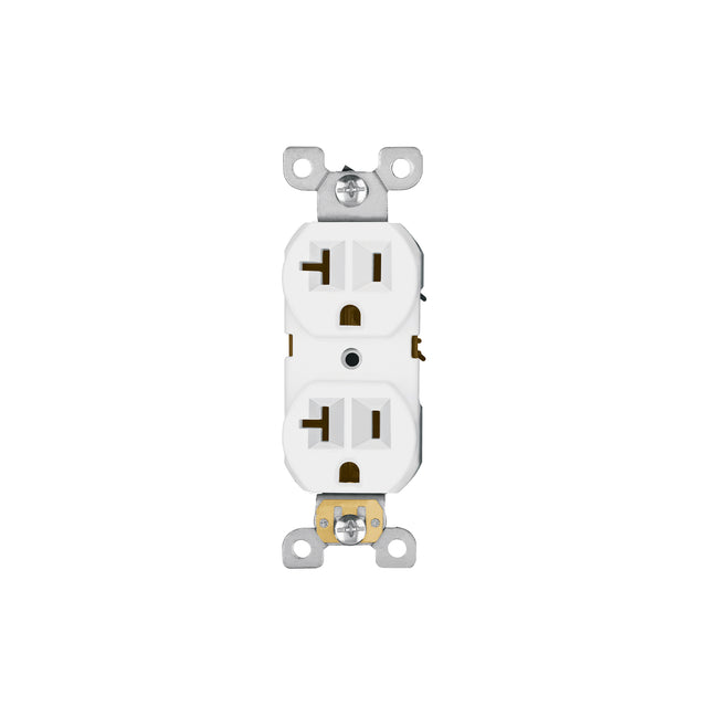 Contacto dúplex, 2 polos 3 hilos, 20 A, Standard, blanco