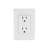 Contacto Dúplex, 2 Polos + Tierra, Línea Oslo, Blanco