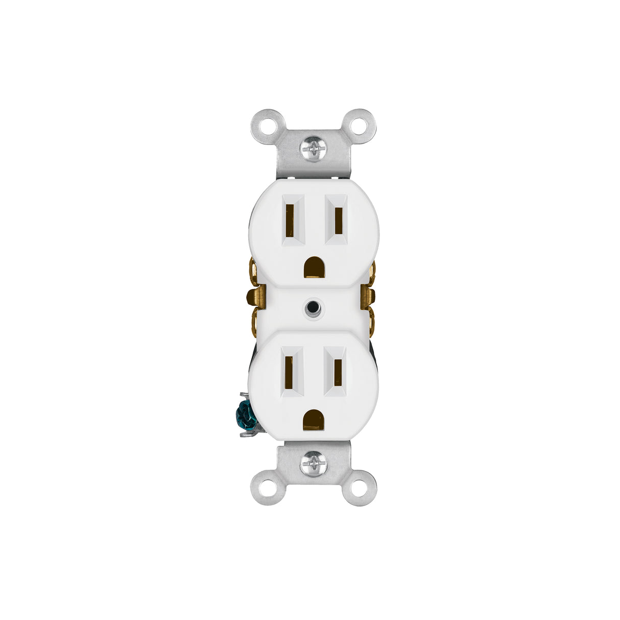 Contacto dúplex, 2 polos 3 hilos, Standard, blanco, Volteck